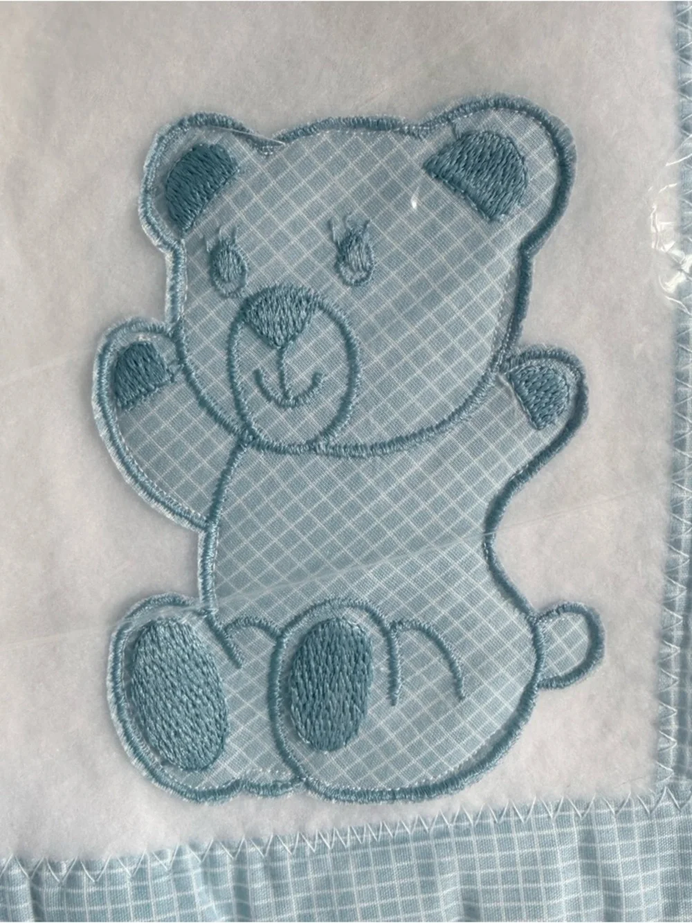 Vintage new Triboro baby blanket 36 X 45